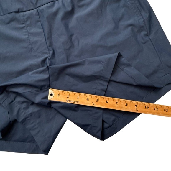 SPANX Womens Plus Size 2X Navy Blue Flat Front Athletic Shorts Sunshine - Picture 7 of 7